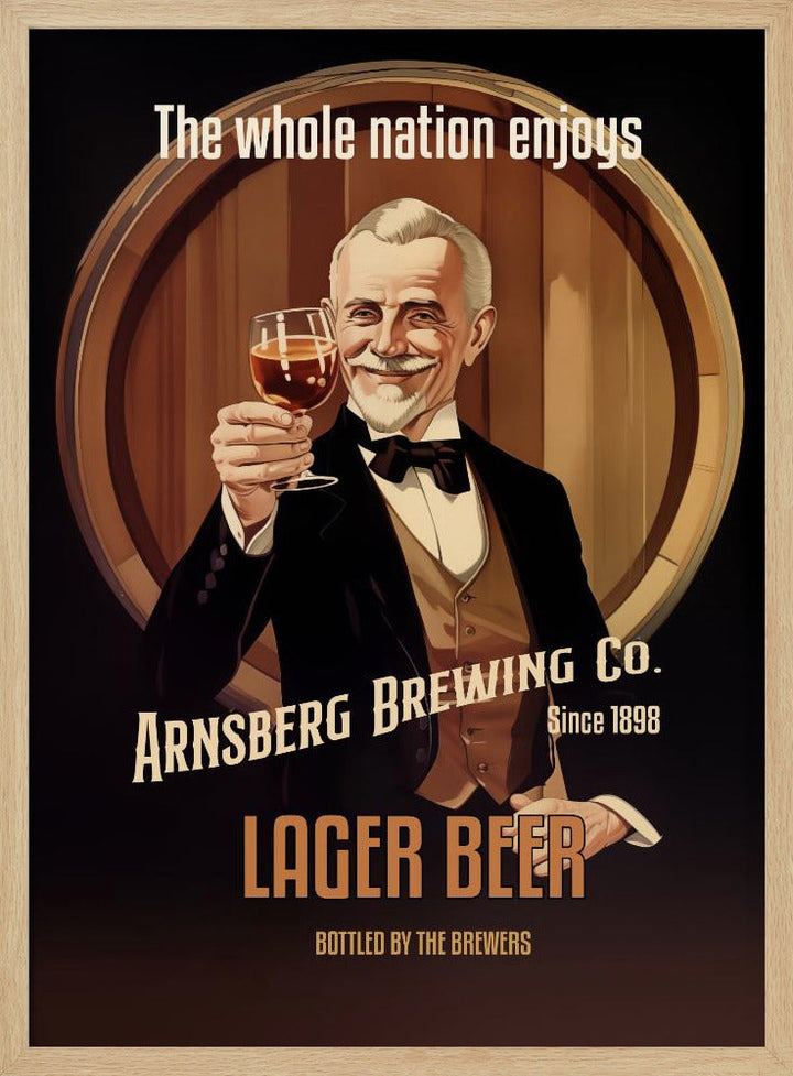 Lager Beer - Stretched Canvas, Poster or Fine Art Print I Heart Wall Art