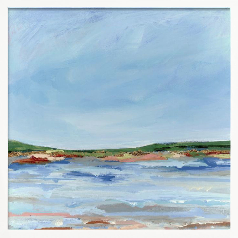Lakeside - Square Stretched Canvas, Poster or Fine Art Print I Heart Wall Art