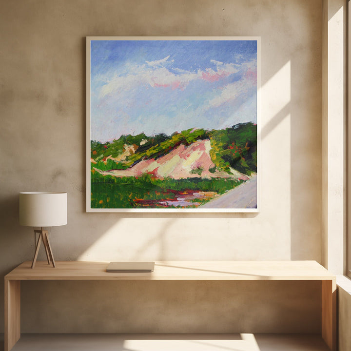 Lands End Dune - Square Stretched Canvas, Poster or Fine Art Print I Heart Wall Art