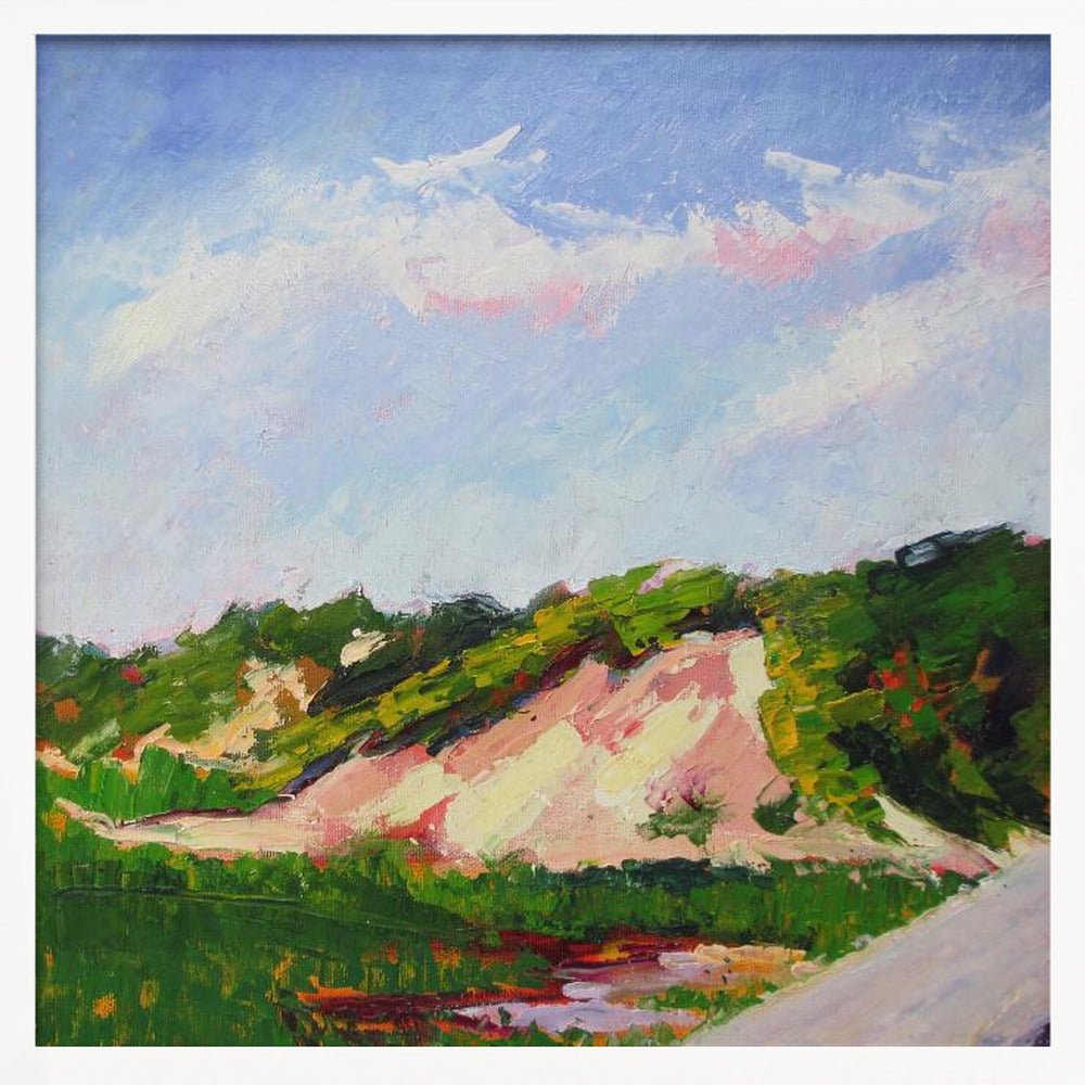 Lands End Dune - Square Stretched Canvas, Poster or Fine Art Print I Heart Wall Art