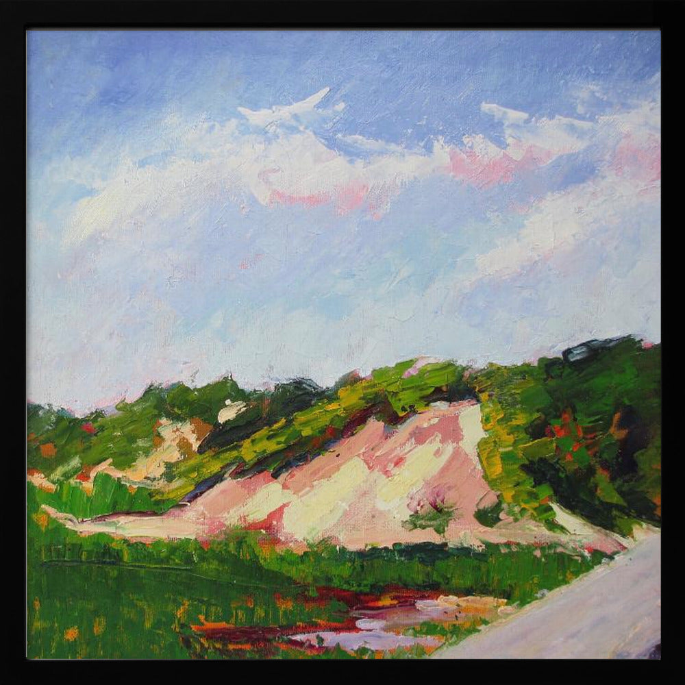 Lands End Dune - Square Stretched Canvas, Poster or Fine Art Print I Heart Wall Art