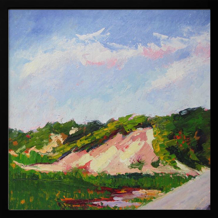 Lands End Dune - Square Stretched Canvas, Poster or Fine Art Print I Heart Wall Art