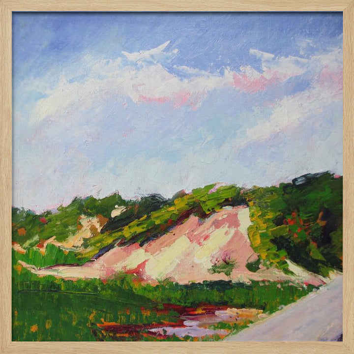 Lands End Dune - Square Stretched Canvas, Poster or Fine Art Print I Heart Wall Art