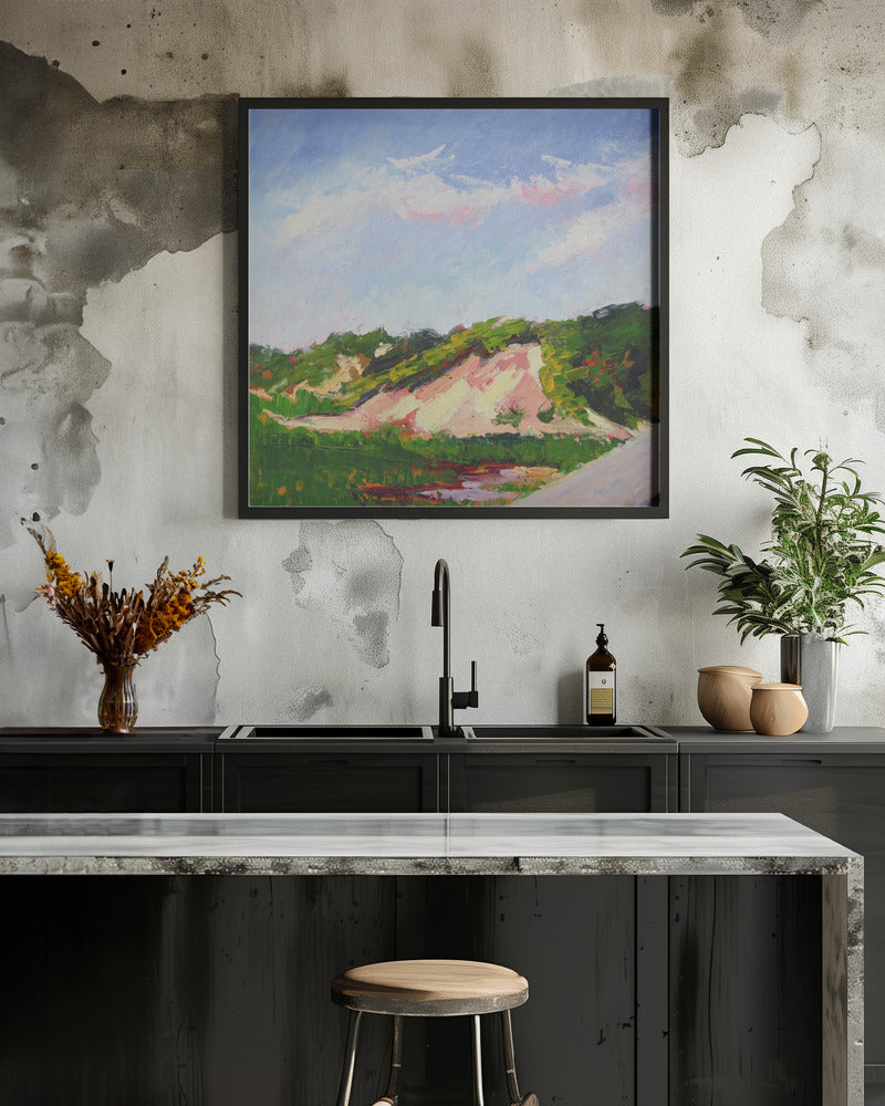 Lands End Dune - Square Stretched Canvas, Poster or Fine Art Print I Heart Wall Art
