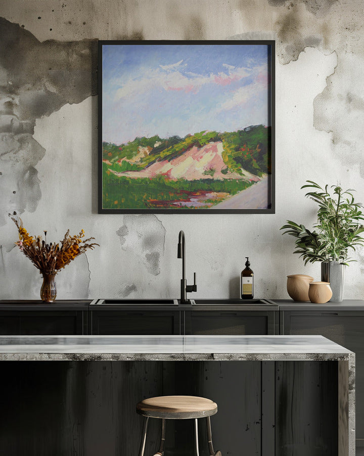 Lands End Dune - Square Stretched Canvas, Poster or Fine Art Print I Heart Wall Art