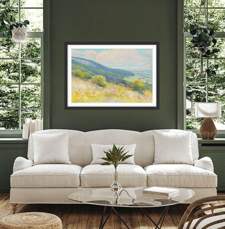 Landscape 1927 By Lajos Csordak - Fine Art or Canvas Print - I Heart Wall Art - Poster Print, Canvas Print or Framed Art Print