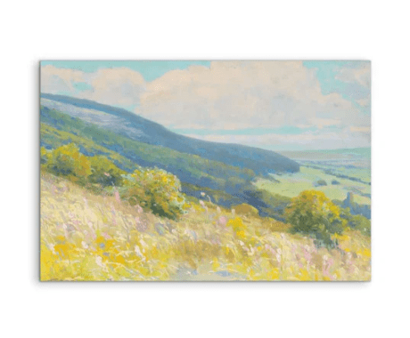 Landscape 1927 By Lajos Csordak - Stretched Canvas, 90x120cm - I Heart Wall Art - Poster Print, Canvas Print or Framed Art Print