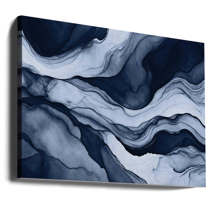 Landscape Abstract Blue Mountains - Stretched Canvas, Poster or Fine Art Print - I Heart Wall Art - Poster Print, Canvas Print or Framed Art Print