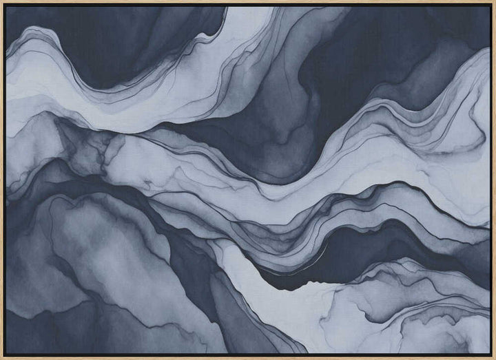 Landscape Abstract Blue Mountains - Stretched Canvas, Poster or Fine Art Print - I Heart Wall Art - Poster Print, Canvas Print or Framed Art Print