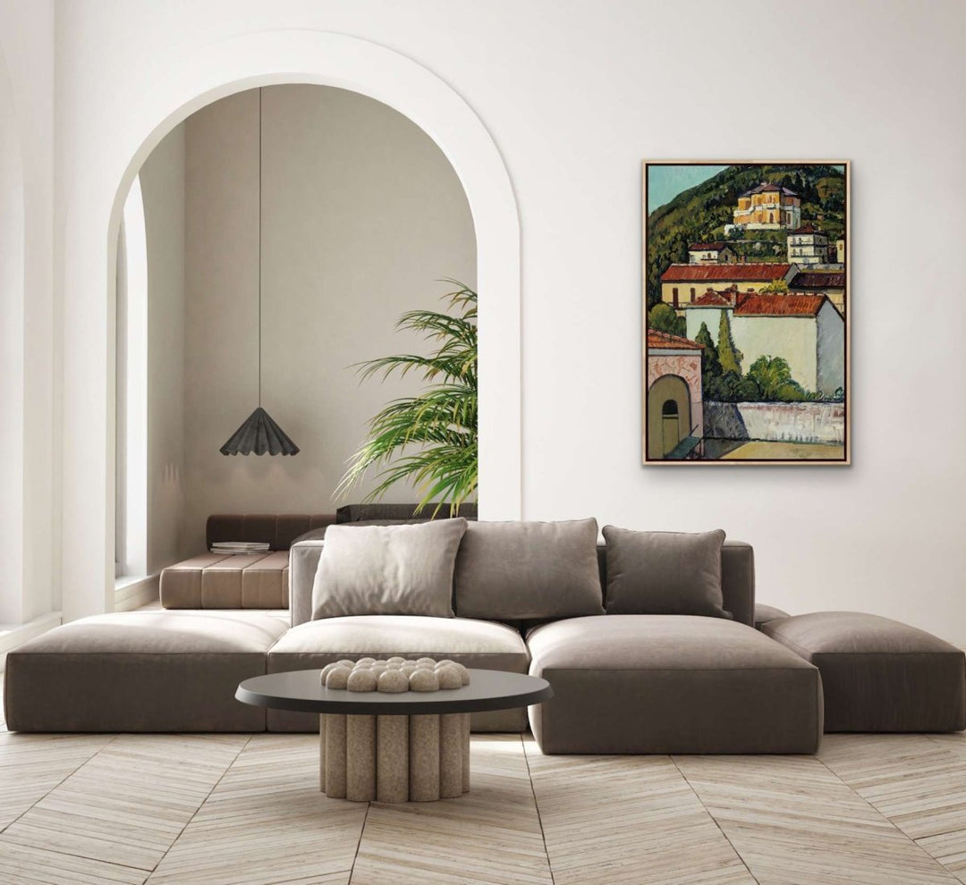 Landscape from Liguria 1932 by Pietro Marussig - Stretched Canvas Print or Framed Fine Art Print - Artwork - I Heart Wall Art - Poster Print, Canvas Print or Framed Art Print