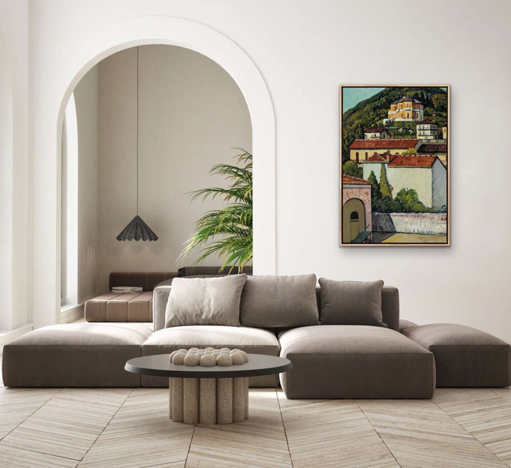 Landscape from Liguria 1932 by Pietro Marussig - Stretched Canvas Print or Framed Fine Art Print - Artwork - I Heart Wall Art - Poster Print, Canvas Print or Framed Art Print