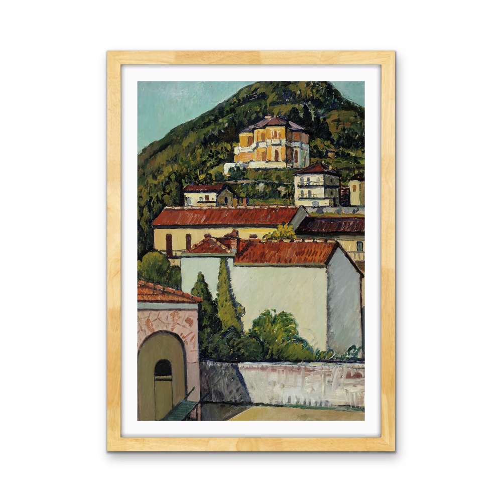 Landscape from Liguria 1932 by Pietro Marussig - Stretched Canvas Print or Framed Fine Art Print - Artwork - I Heart Wall Art - Poster Print, Canvas Print or Framed Art Print