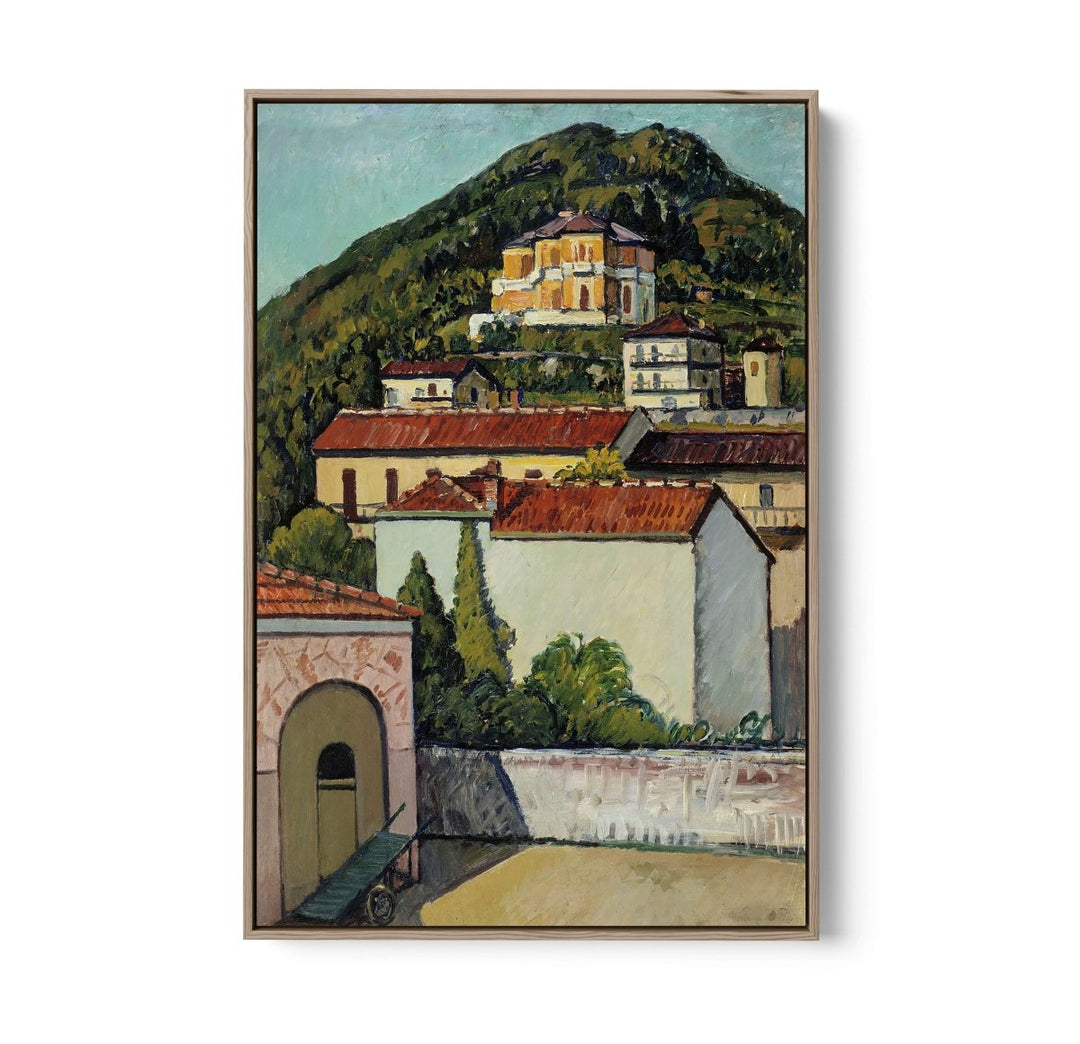 Landscape from Liguria 1932 by Pietro Marussig - Stretched Canvas Print or Framed Fine Art Print - Artwork - I Heart Wall Art - Poster Print, Canvas Print or Framed Art Print