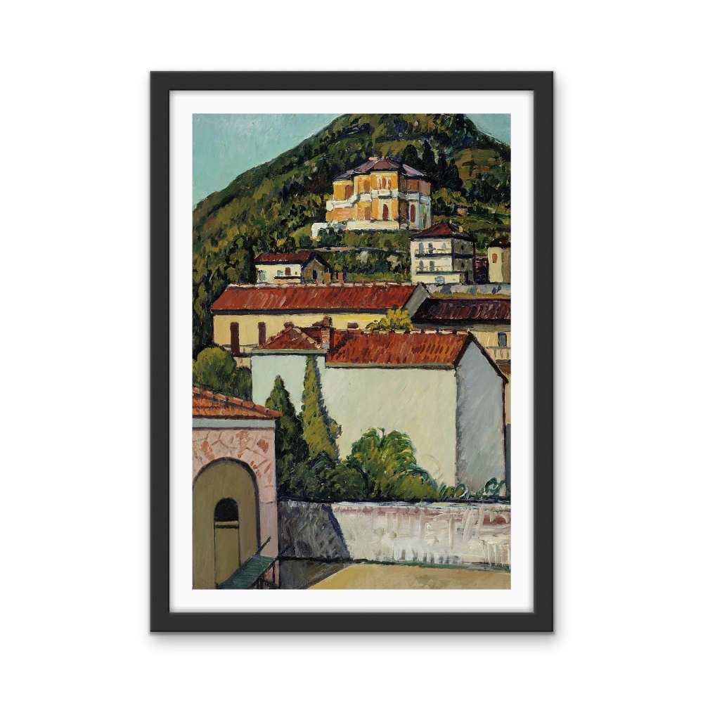 Landscape from Liguria 1932 by Pietro Marussig - Stretched Canvas Print or Framed Fine Art Print - Artwork - I Heart Wall Art - Poster Print, Canvas Print or Framed Art Print