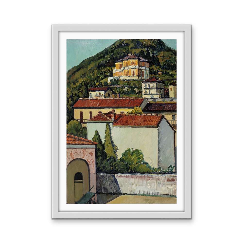 Landscape from Liguria 1932 by Pietro Marussig - Stretched Canvas Print or Framed Fine Art Print - Artwork - I Heart Wall Art - Poster Print, Canvas Print or Framed Art Print