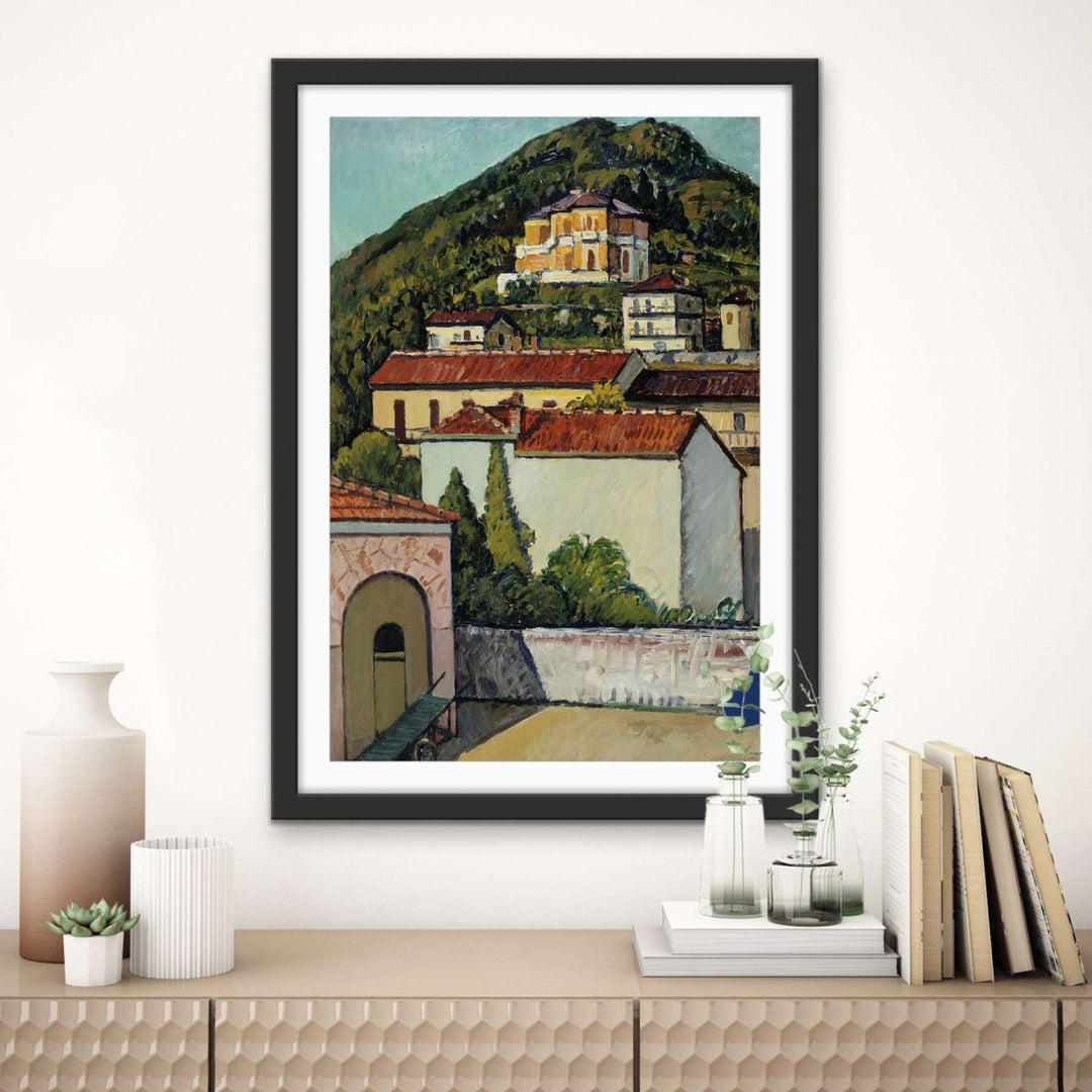 Landscape from Liguria 1932 by Pietro Marussig - Stretched Canvas Print or Framed Fine Art Print - Artwork - I Heart Wall Art - Poster Print, Canvas Print or Framed Art Print