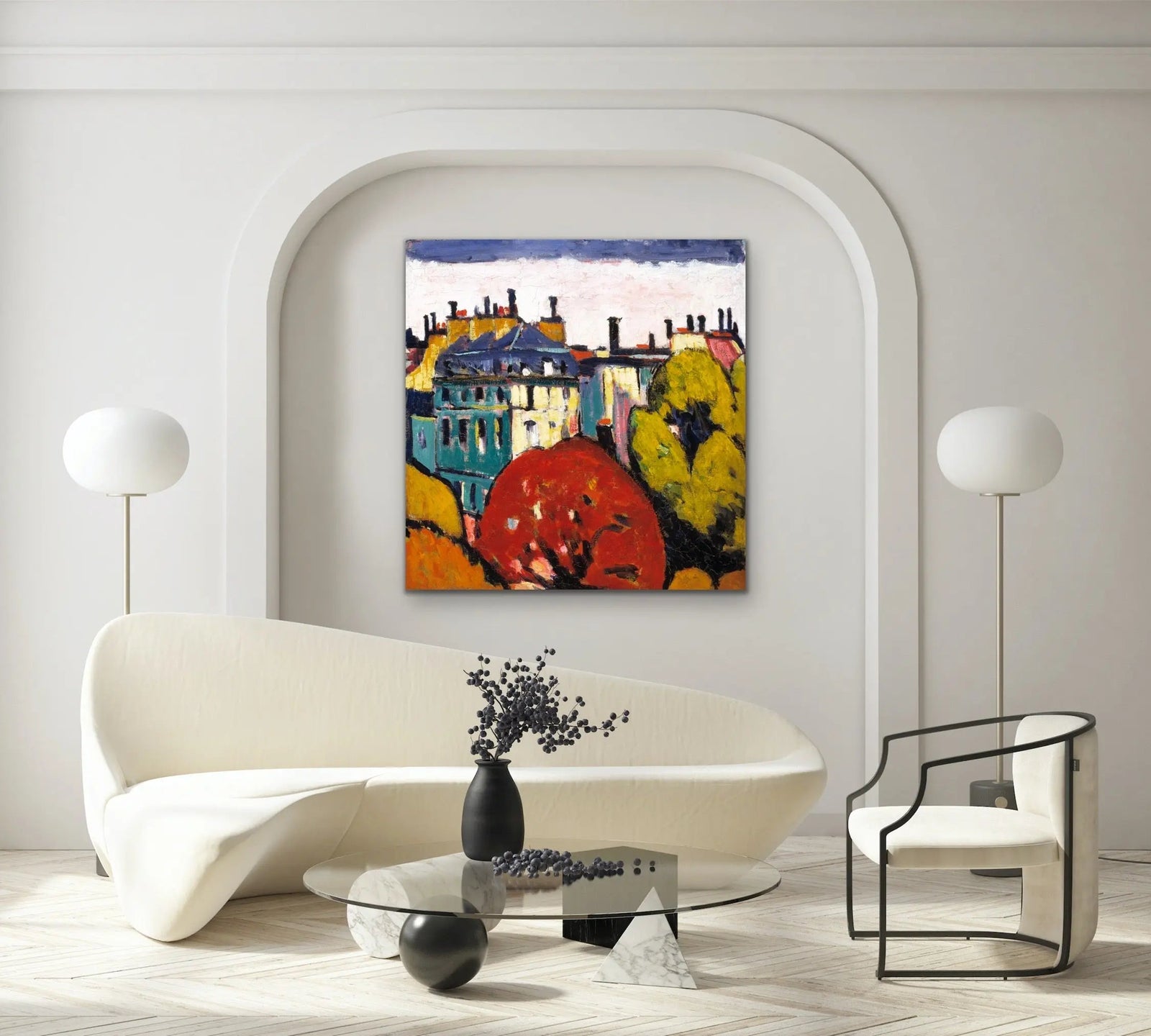 Landscape, Paris (1912–1914) by Henry Lyman Sayen - I Heart Wall Art