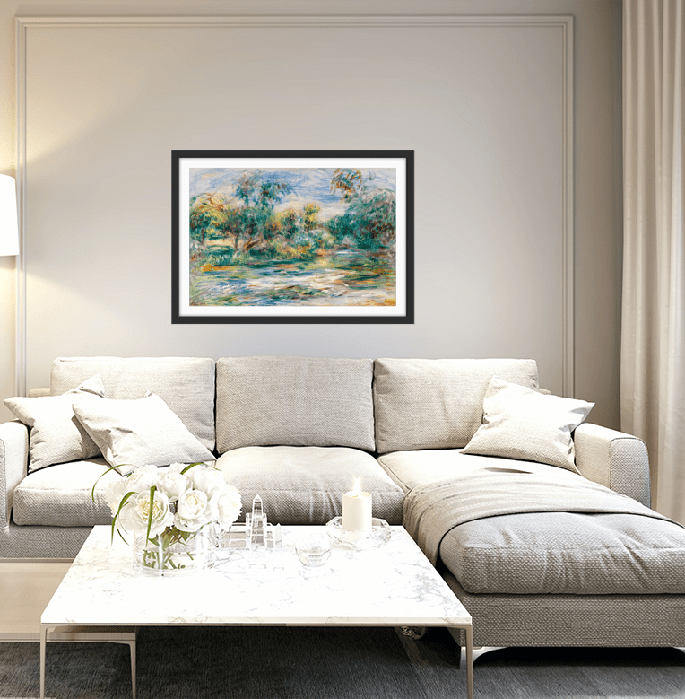 Landscape (Paysage) 1917 by Renoir - Fine Art or Canvas Print - I Heart Wall Art - Poster Print, Canvas Print or Framed Art Print