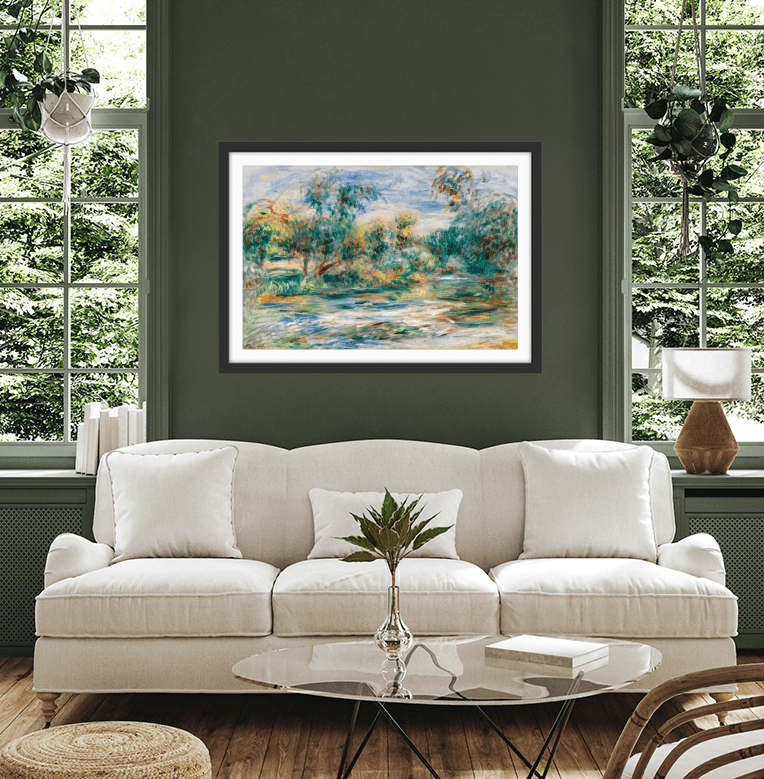 Landscape (Paysage) 1917 by Renoir - Fine Art or Canvas Print - I Heart Wall Art - Poster Print, Canvas Print or Framed Art Print