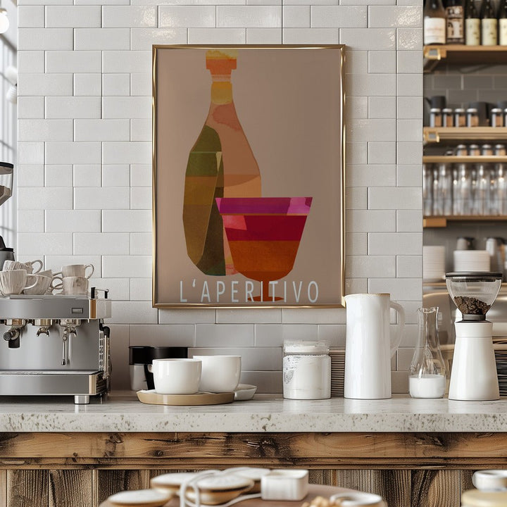 L&amp;039;Aperitivo 2 - Stretched Canvas, Poster or Fine Art Print - I Heart Wall Art - Poster Print, Canvas Print or Framed Art Print