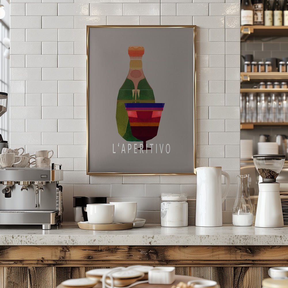 L&amp;039;Aperitivo 3 - Stretched Canvas, Poster or Fine Art Print - I Heart Wall Art - Poster Print, Canvas Print or Framed Art Print