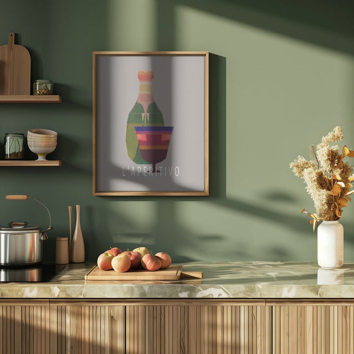 L&amp;039;Aperitivo 3 - Stretched Canvas, Poster or Fine Art Print - I Heart Wall Art - Poster Print, Canvas Print or Framed Art Print