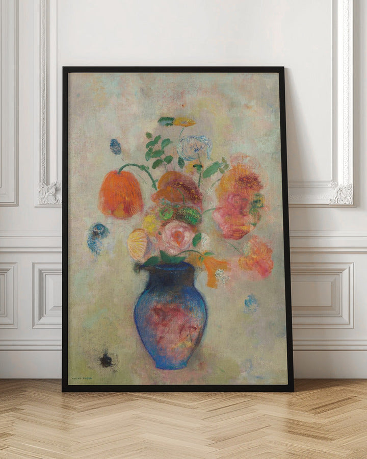 Large Vase With Flowers - Stretched Canvas, Poster or Fine Art Print I Heart Wall Art