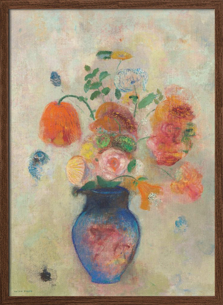 Large Vase With Flowers - Stretched Canvas, Poster or Fine Art Print I Heart Wall Art