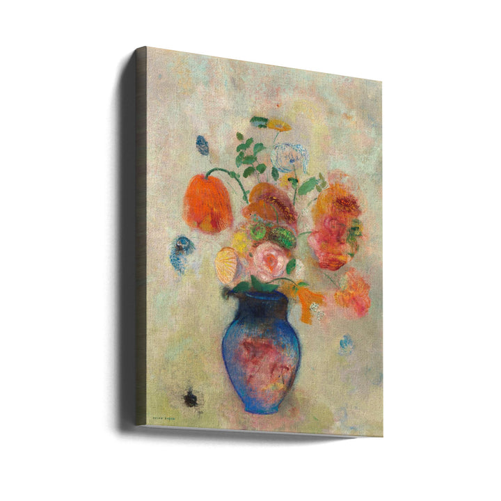 Large Vase With Flowers - Stretched Canvas, Poster or Fine Art Print I Heart Wall Art