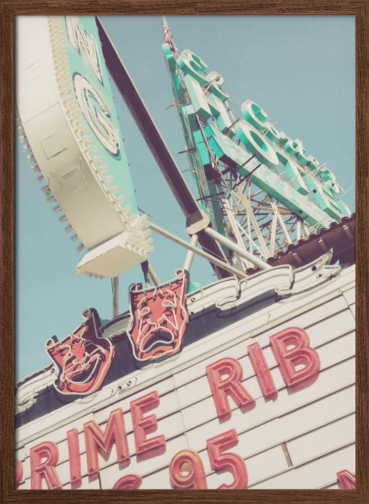 Las Vegas Neaon Signs - Stretched Canvas, Poster or Fine Art Print I Heart Wall Art