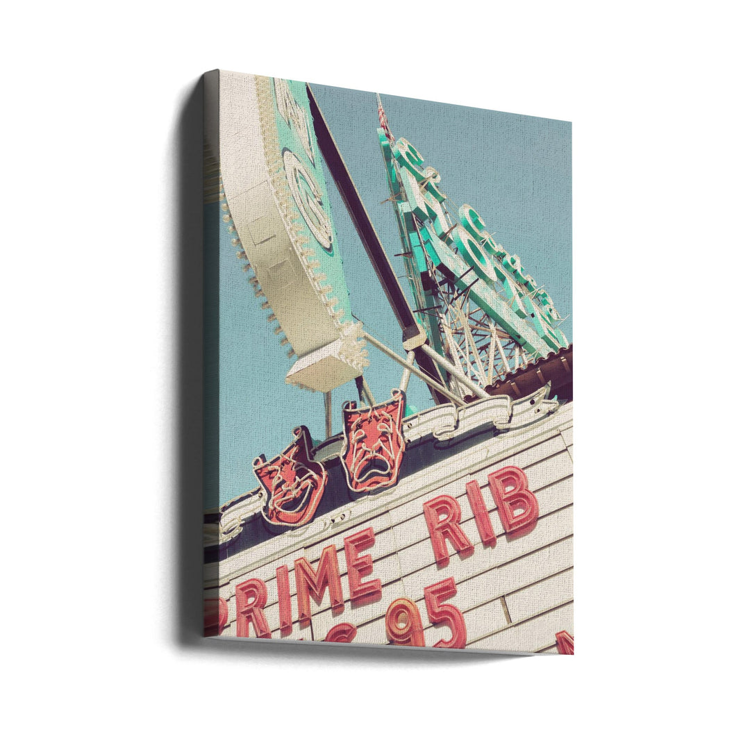 Las Vegas Neaon Signs - Stretched Canvas, Poster or Fine Art Print I Heart Wall Art