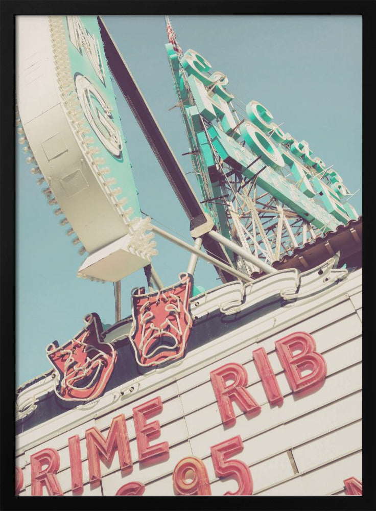 Las Vegas Neaon Signs - Stretched Canvas, Poster or Fine Art Print I Heart Wall Art