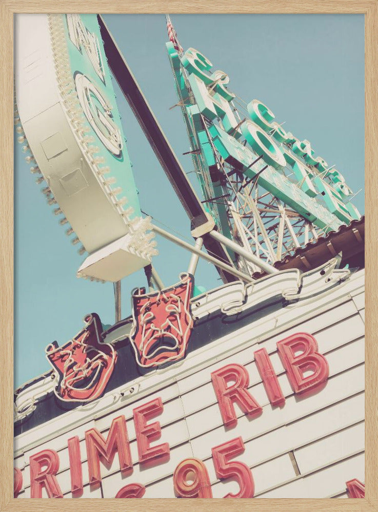 Las Vegas Neaon Signs - Stretched Canvas, Poster or Fine Art Print I Heart Wall Art