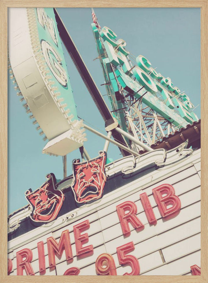 Las Vegas Neaon Signs - Stretched Canvas, Poster or Fine Art Print I Heart Wall Art