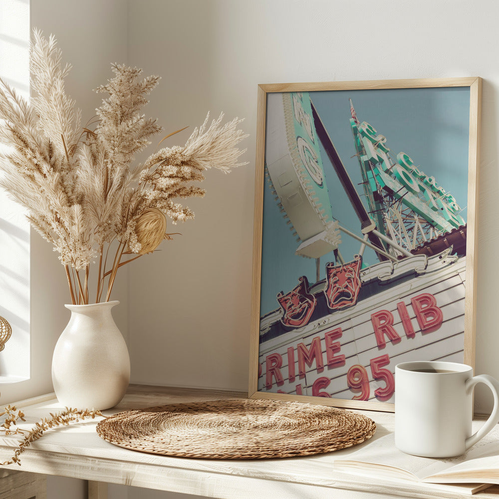 Las Vegas Neaon Signs - Stretched Canvas, Poster or Fine Art Print I Heart Wall Art
