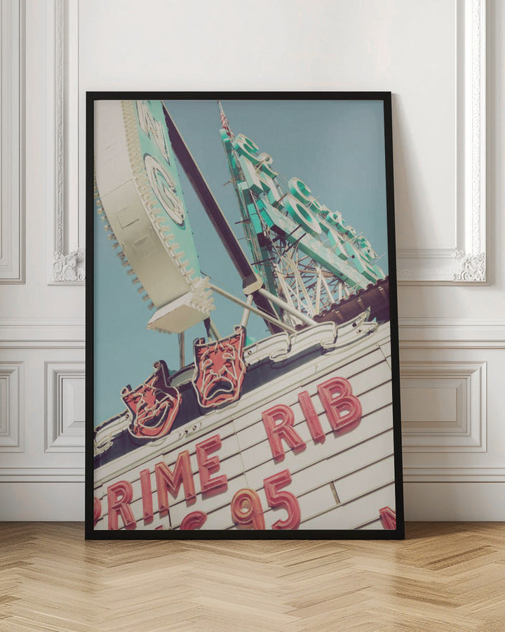 Las Vegas Neaon Signs - Stretched Canvas, Poster or Fine Art Print I Heart Wall Art