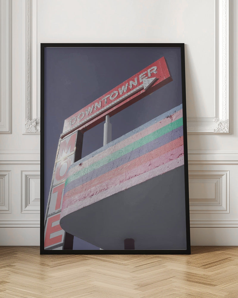 Las Vegas Pink Gas Station - Stretched Canvas, Poster or Fine Art Print I Heart Wall Art