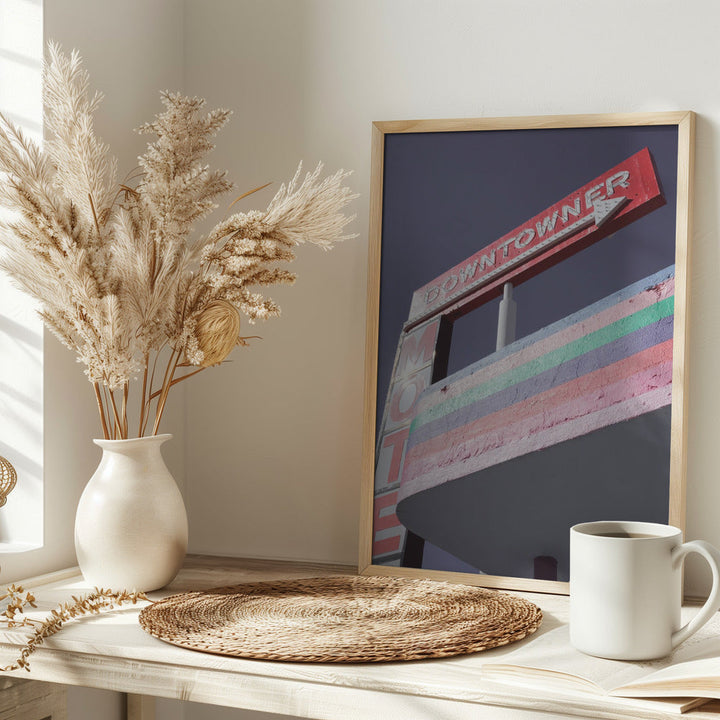 Las Vegas Pink Gas Station - Stretched Canvas, Poster or Fine Art Print I Heart Wall Art