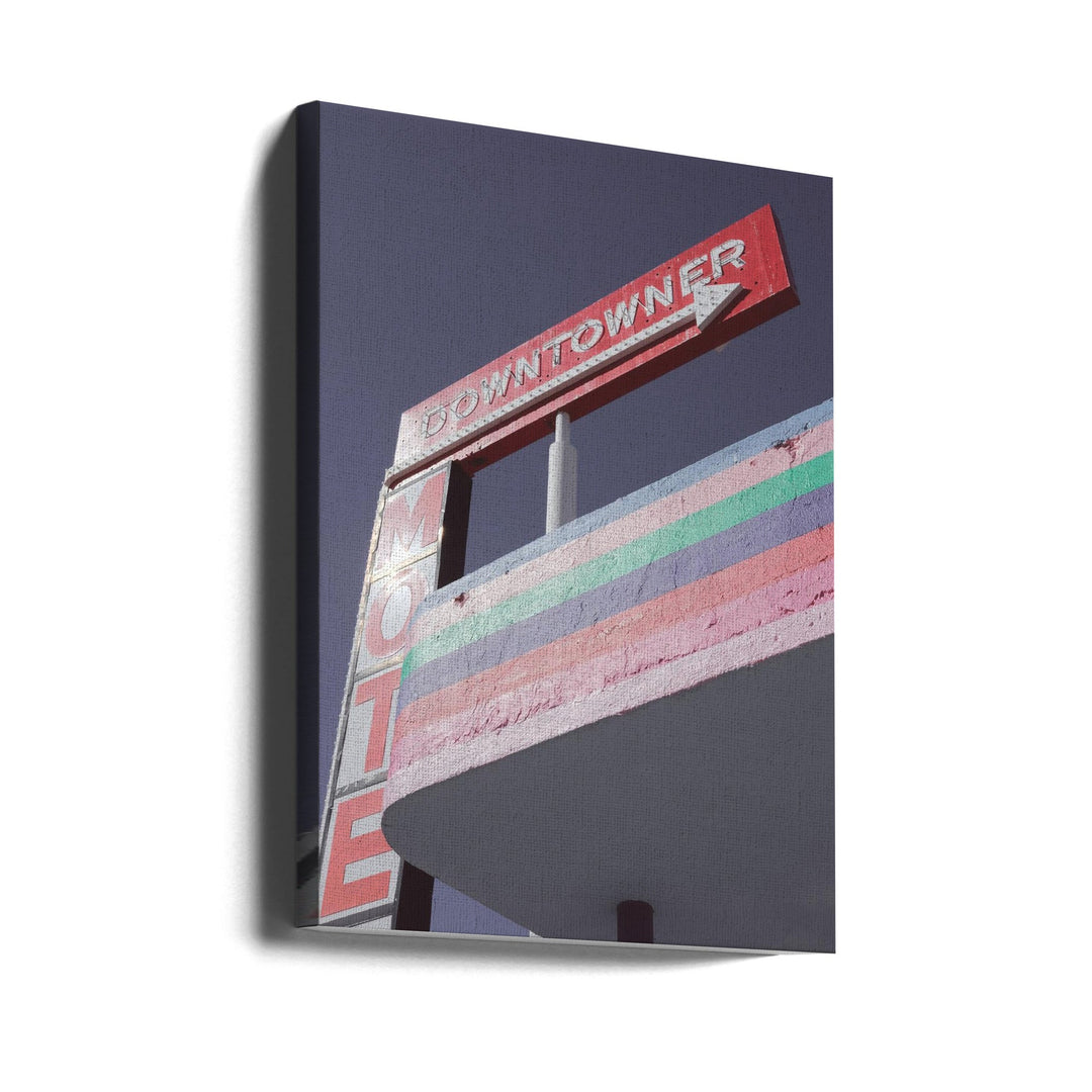 Las Vegas Pink Gas Station - Stretched Canvas, Poster or Fine Art Print I Heart Wall Art