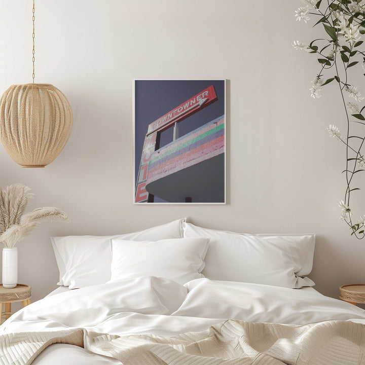 Las Vegas Pink Gas Station - Stretched Canvas, Poster or Fine Art Print I Heart Wall Art
