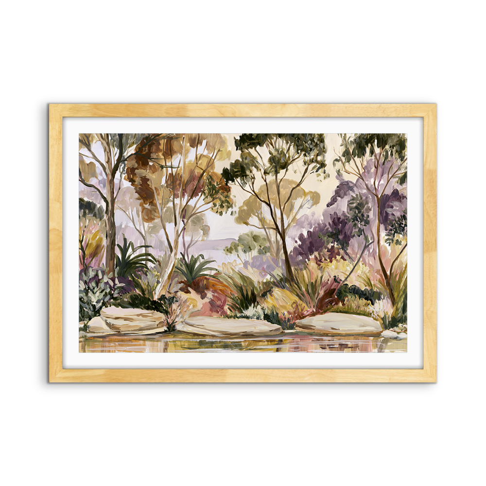 Late Afternoons By The Pond by IHeartStudio - Australian Eucalyptus Bush Garden Nature Canvas Art Print
