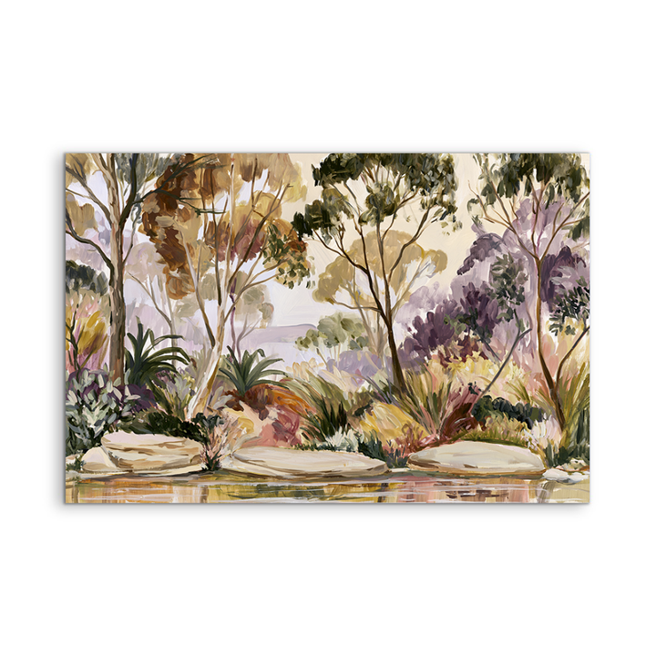 Late Afternoons By The Pond by IHeartStudio - Australian Eucalyptus Bush Garden Nature Canvas Art Print