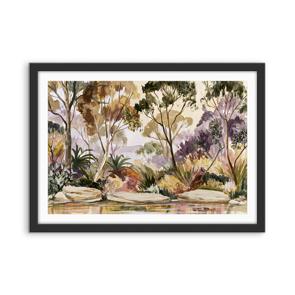 Late Afternoons By The Pond by IHeartStudio - Australian Eucalyptus Bush Garden Nature Canvas Art Print