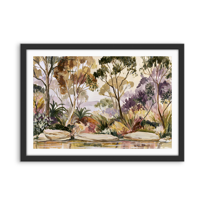 Late Afternoons By The Pond by IHeartStudio - Australian Eucalyptus Bush Garden Nature Canvas Art Print
