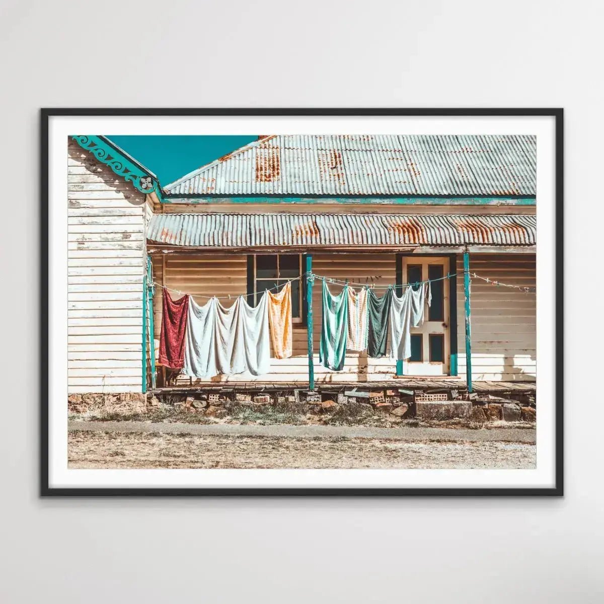 Laundry Day - Australian Clothesline Photographic Print - I Heart Wall Art - Poster Print, Canvas Print or Framed Art Print