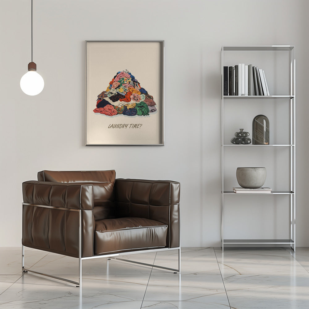 Laundry Time Pile Pictufy - Stretched Canvas, Poster or Fine Art Print I Heart Wall Art