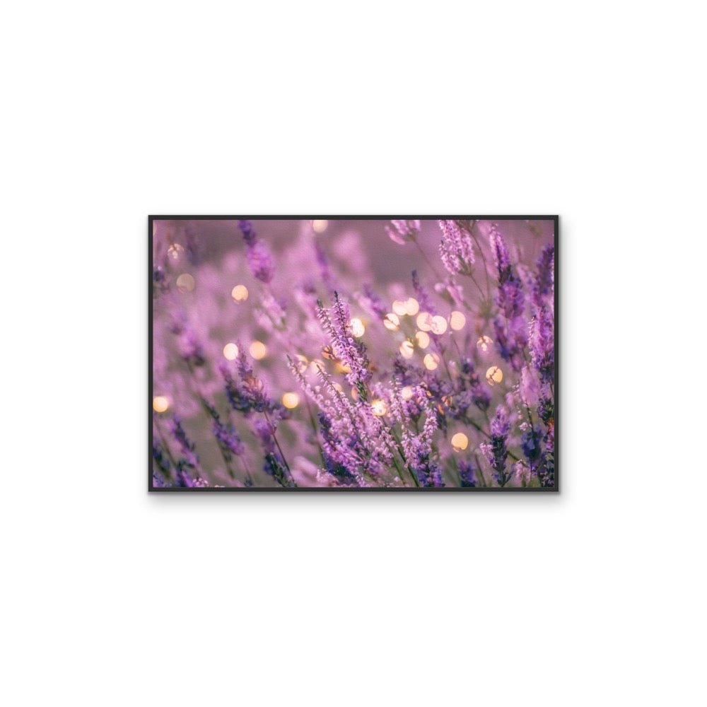 Lavender in the Lights - Bright Purple Whimsical Stretched Canvas or Wall Art Print - I Heart Wall Art - Poster Print, Canvas Print or Framed Art Print