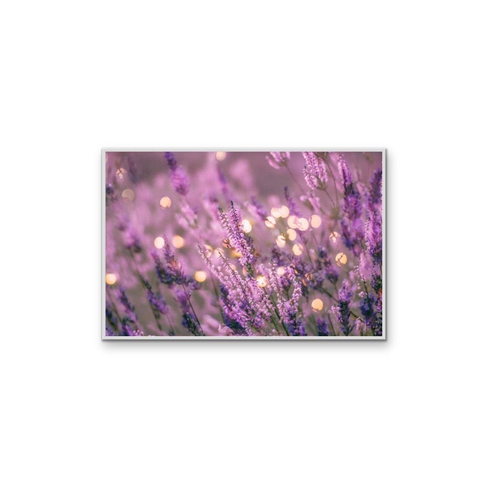 Lavender in the Lights - Bright Purple Whimsical Stretched Canvas or Wall Art Print - I Heart Wall Art - Poster Print, Canvas Print or Framed Art Print
