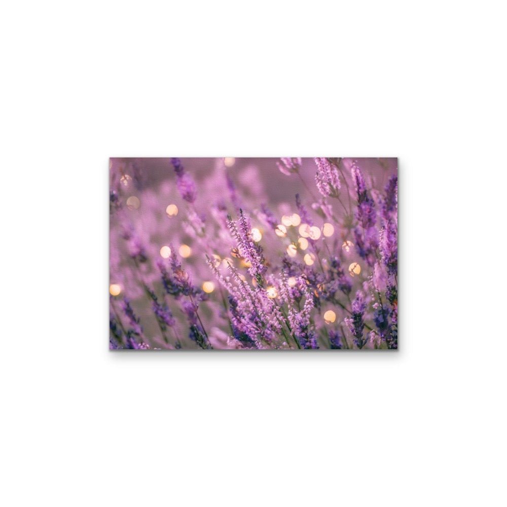 Lavender in the Lights - Bright Purple Whimsical Stretched Canvas or Wall Art Print - I Heart Wall Art - Poster Print, Canvas Print or Framed Art Print