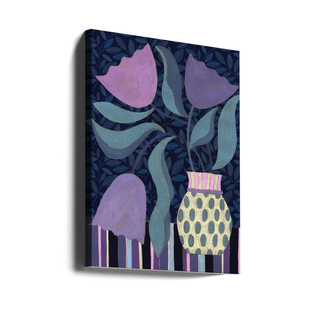 Lavender Tulip Still Life - Stretched Canvas, Poster or Fine Art Print - I Heart Wall Art - Poster Print, Canvas Print or Framed Art Print